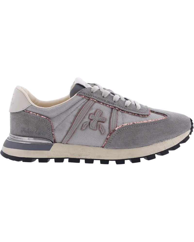 Premiata Low-Top Sneaker Dames Johnlow D Sneaker Grijs grau Grau