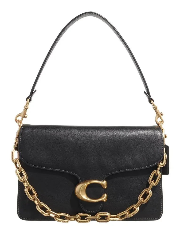 Coach Crossbody Bags Soft Grain Leather Chain Tabby Shoulder Bag With C schwarz Schwarz