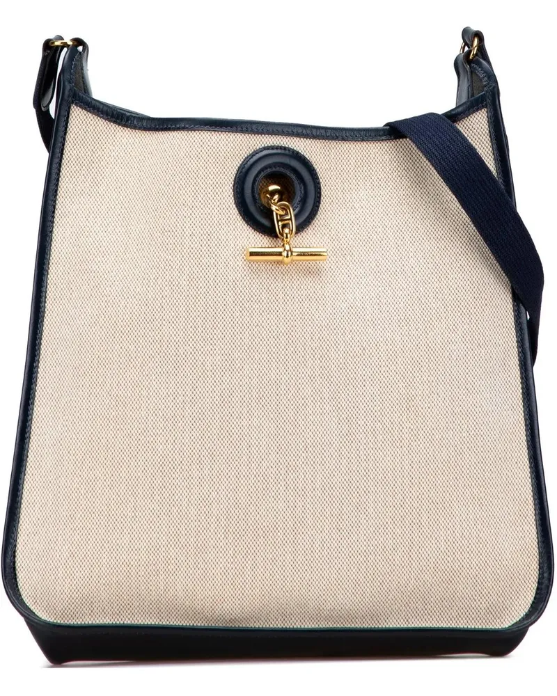 Hermès Hobo Bags Toile H and Barenia Vespa PM braun Braun