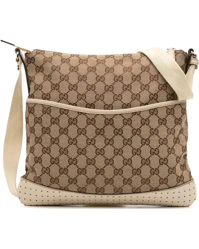 Gucci Hobo Bags GG Canvas Crossbody braun Braun