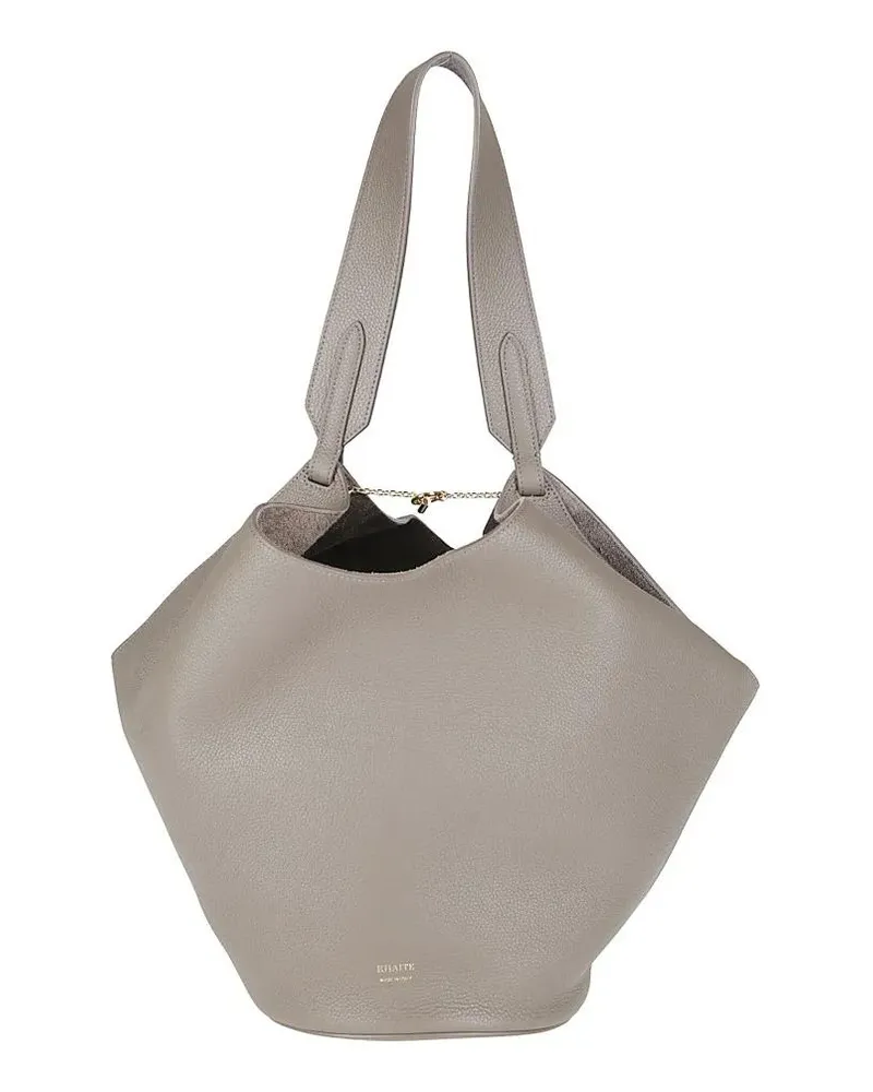 KHAITE Shopper & Totes Granite Leather Handbag grau Grau
