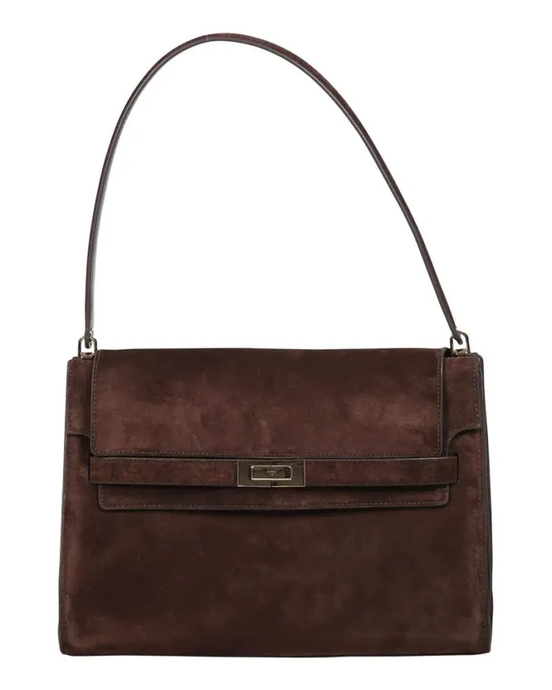 Tory Burch Hobo Bags Lee Radziwill Large Shoulder Bag braun Braun