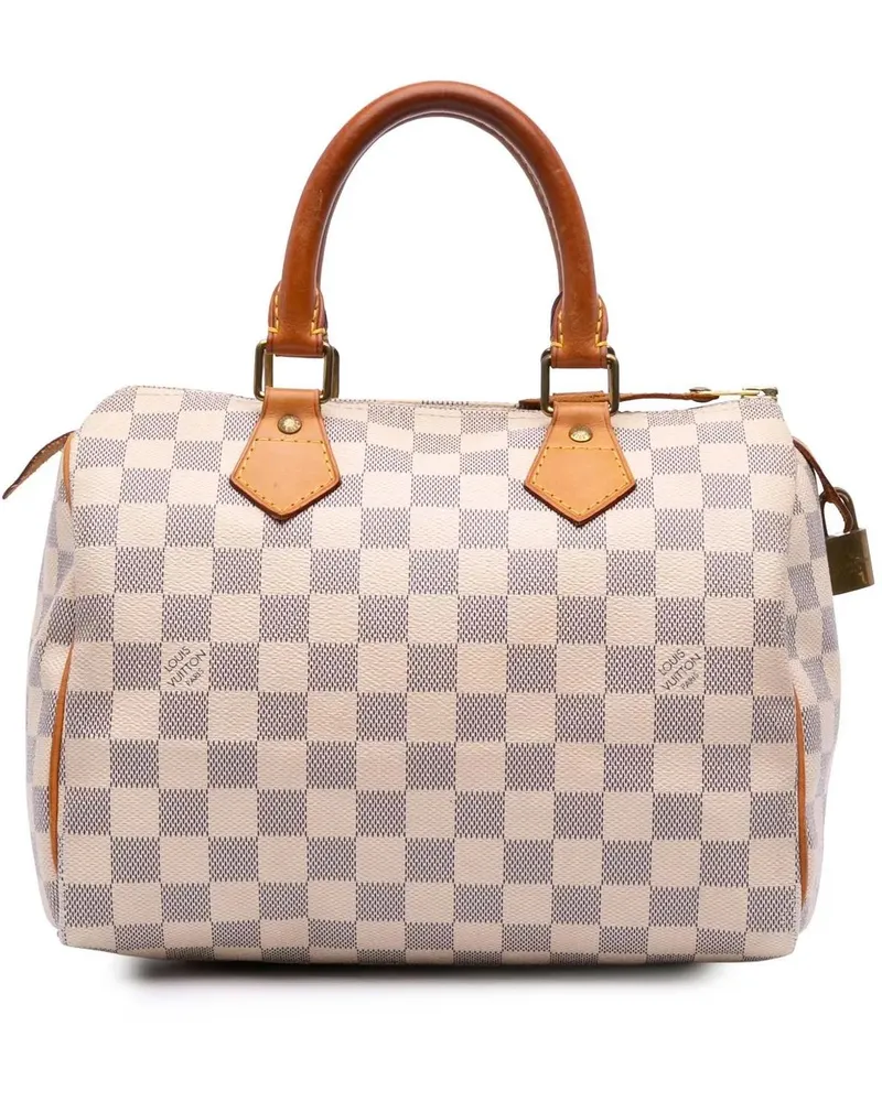 Louis Vuitton Crossbody Bags Damier Azur Speedy 25 weiß Weiß