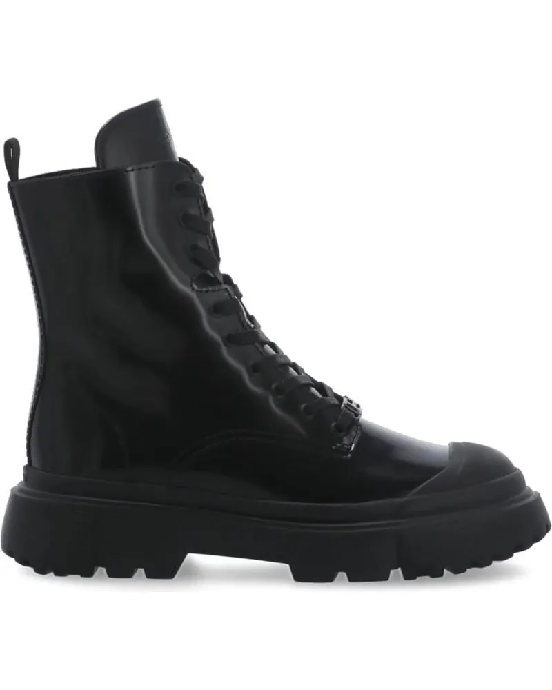 Hogan Stiefel Boots Black schwarz Schwarz
