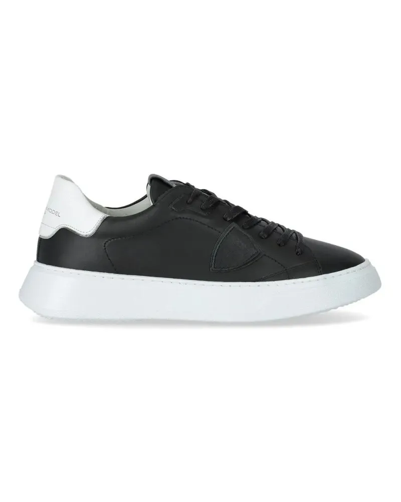 Philippe Model Low-Top Sneaker Black White Temple Sneaker schwarz Schwarz