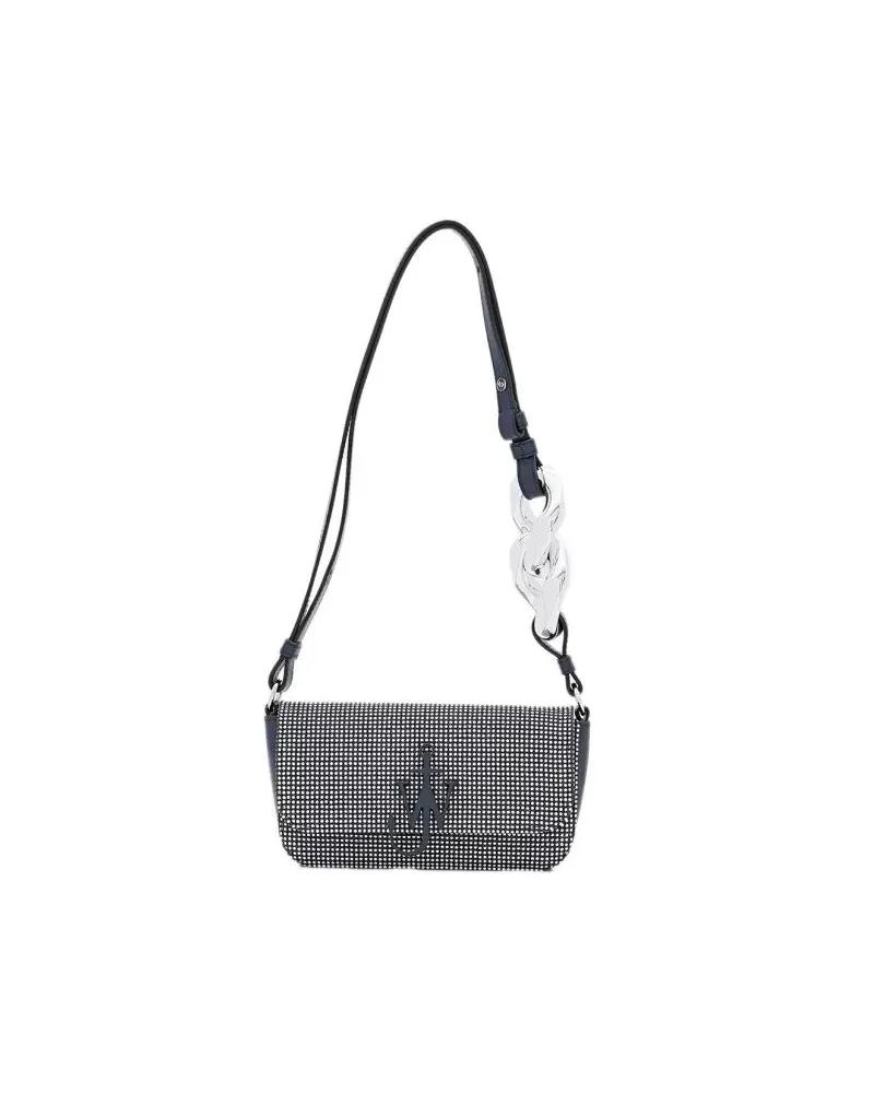 J.W.Anderson Hobo Bags Anchor Denim Strass Baguette Bag blau Blau