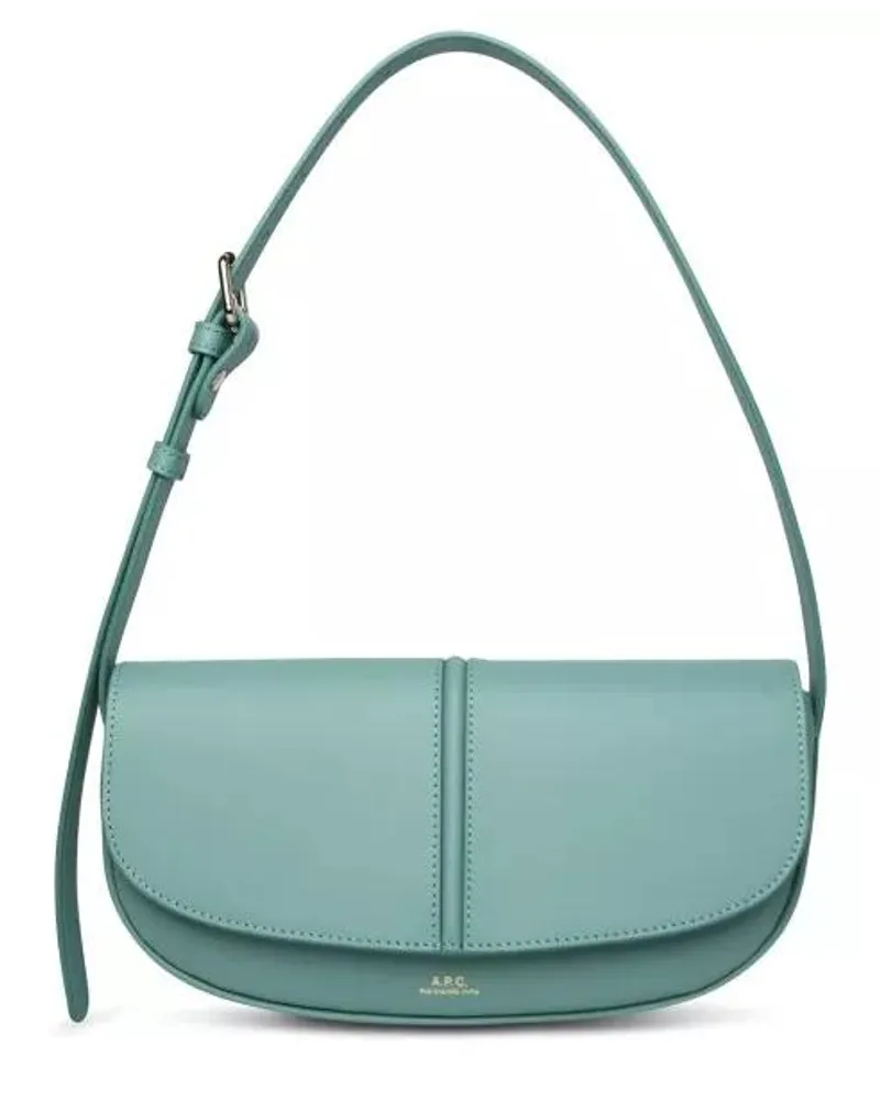 A.P.C. Shopper Betty Bag In Green Leather Grün