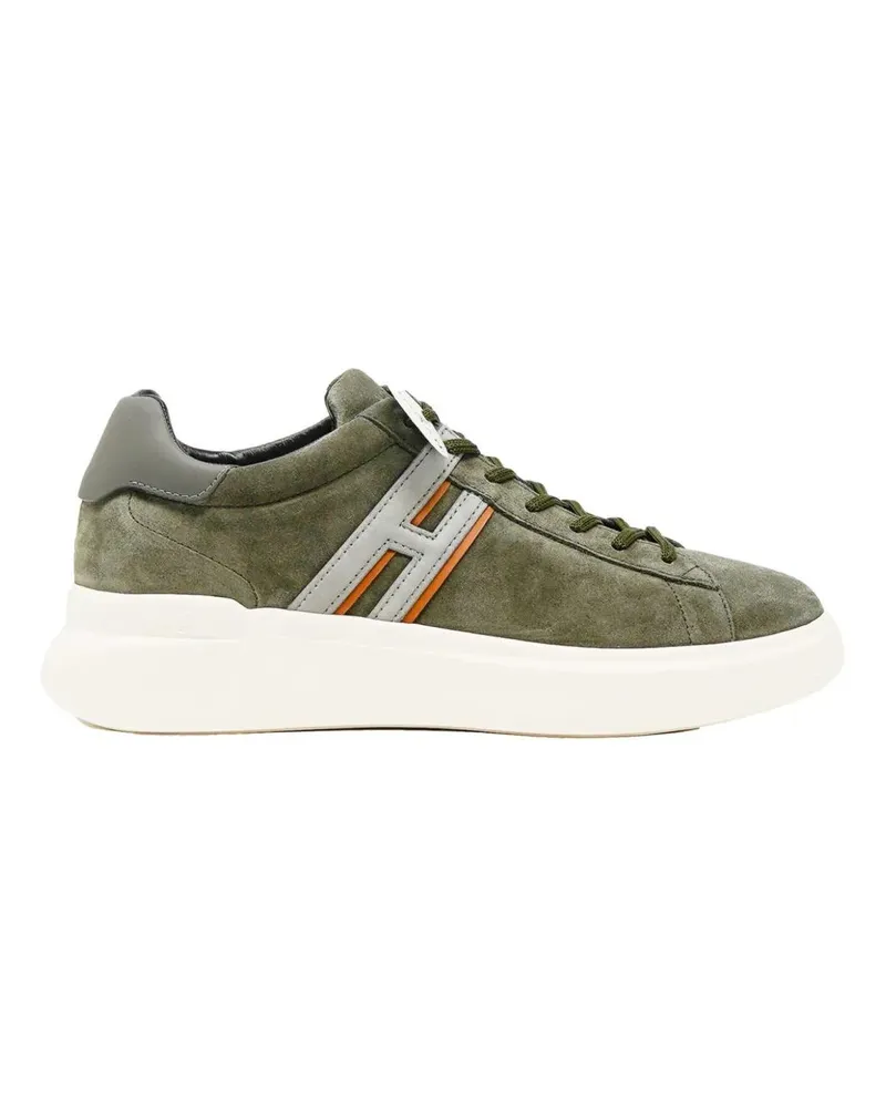 Hogan Low-Top Sneaker Sneakers H580 Rebel In Camoscio Foresta grün Grün