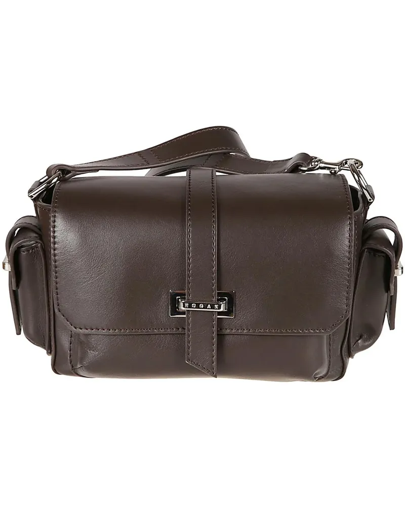 Hogan Crossbody Bags Small H01r Flap Bag Brown braun Braun