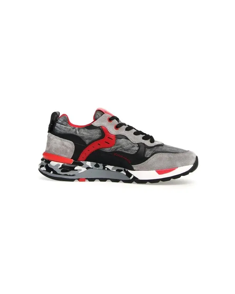 Voile Blanche Low-Top Sneaker Grey And Red  Sneakers grau Grau