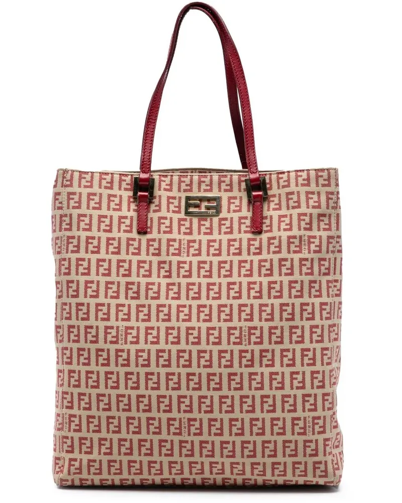 Fendi Shopper Zucchino Canvas Tote braun Braun