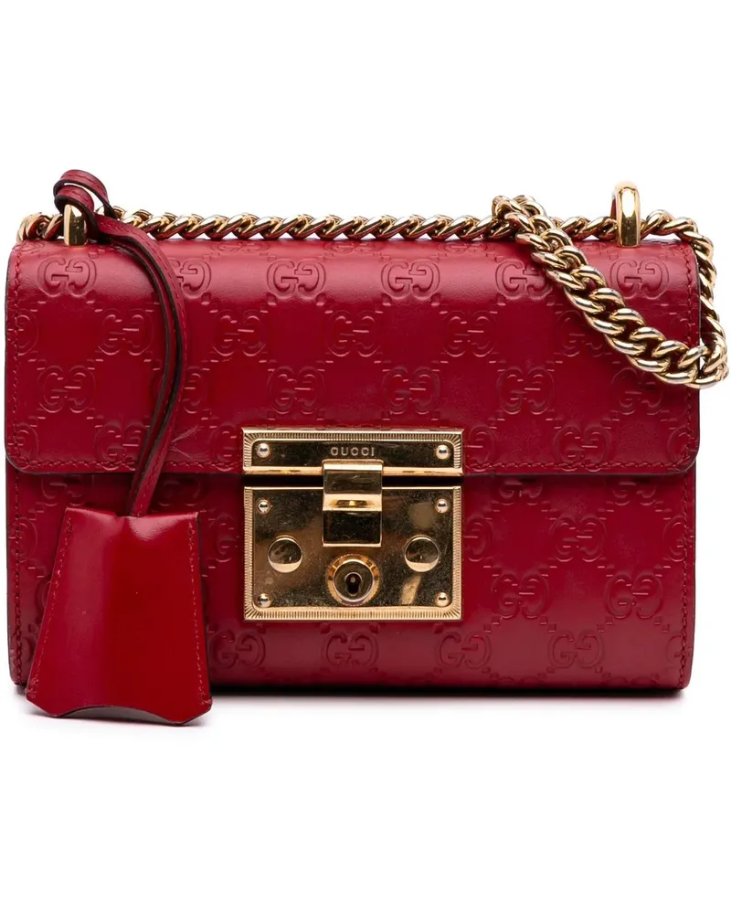 Gucci Hobo Bags Small ssima Padlock Crossbody rot Rot