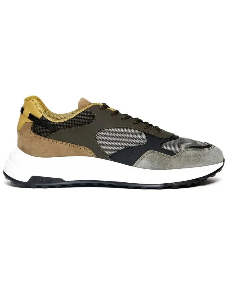 Hogan Low-Top Sneaker Green Leather Hyperlight Sneakers grün Grün