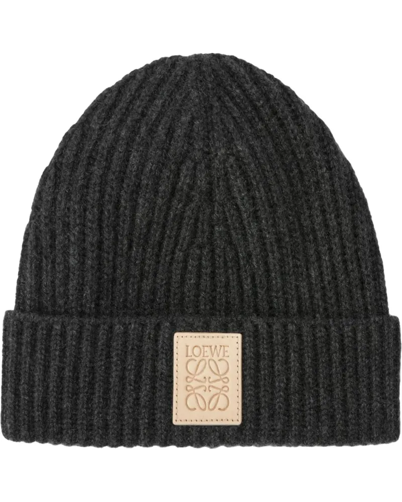 Loewe Caps & Mützen LOGO BEANIE BLACK schwarz Schwarz
