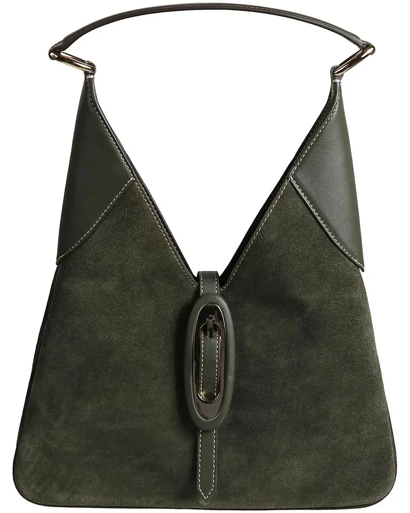 Michael Kors Crossbody Bags Medium Cornelia Buckle Hobo Shoulder Bag Green grün Grün