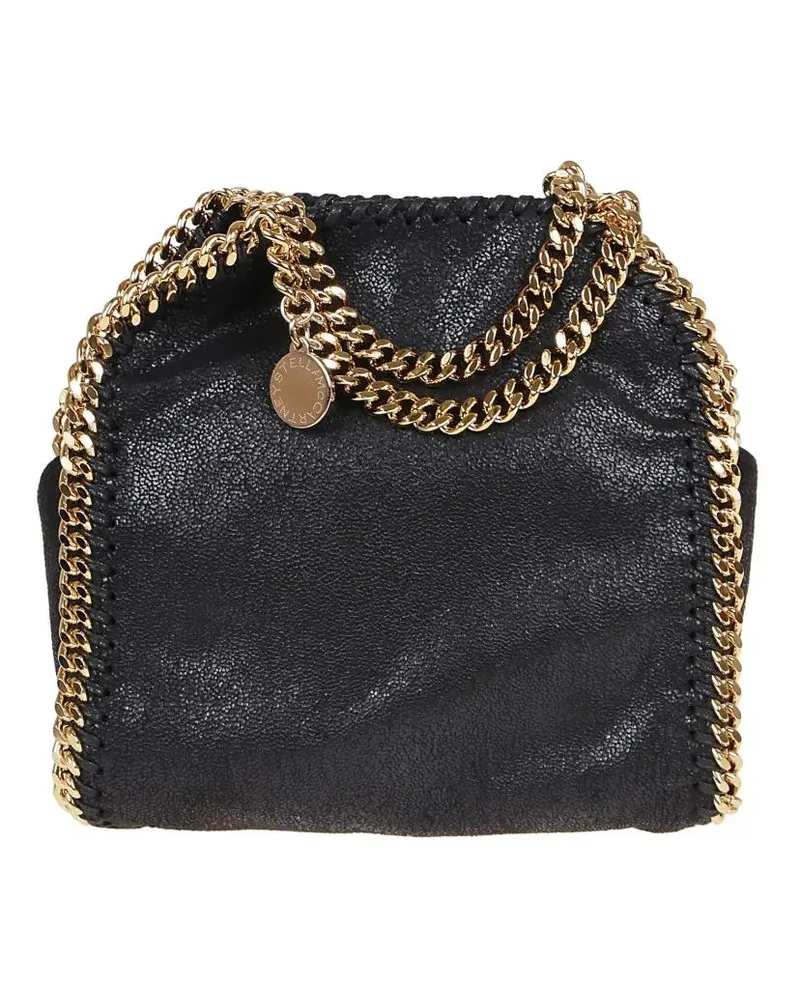 Stella McCartney Shopper & Totes Tiny Tote Eco Shaggy Deer W/Gold Color Chain schwarz Schwarz