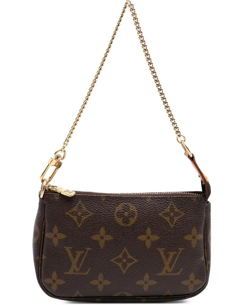 Louis Vuitton Crossbody Bags Monogram Mini Pochette Accessoires braun Braun