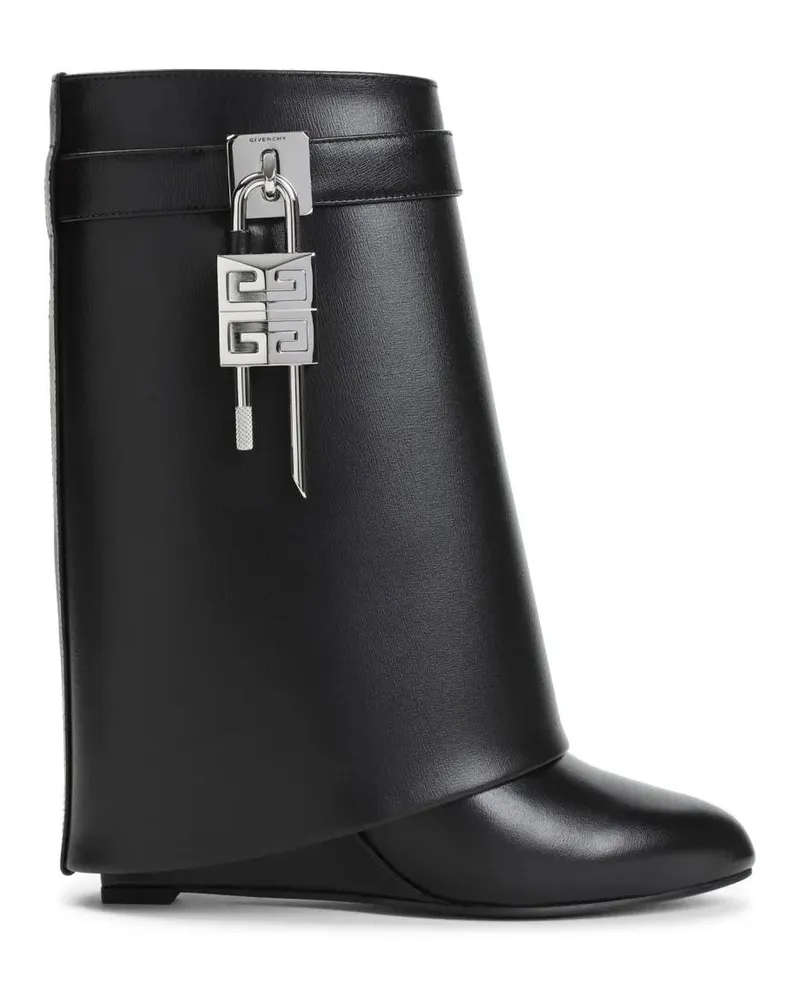 Givenchy Stiefel Calf Leather Ankle Boots With Decorative Lock Deta schwarz Schwarz