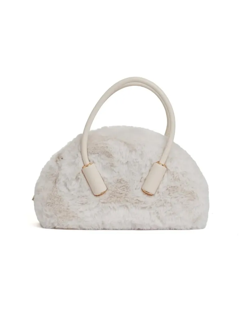 THEMOIRÈ Hobo Bags Shell-Colored Eco Fur Trunk beige Beige