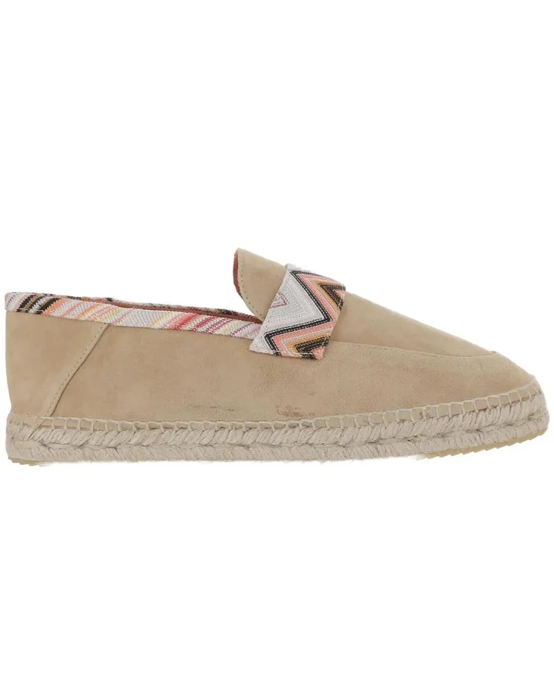 Missoni Viscose Blend Espadrilles With Zigzag Pattern beige Beige