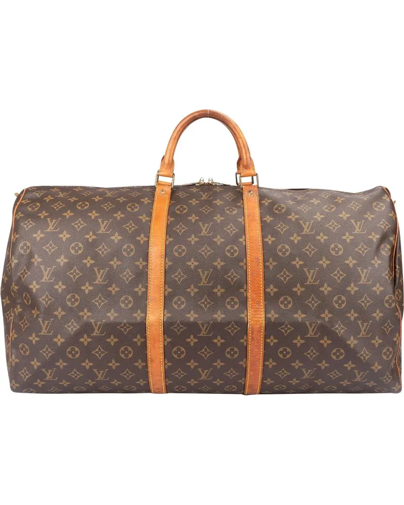 Louis Vuitton Crossbody Bags  Canvas Monogram Keepall 60 braun Braun