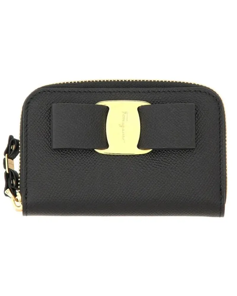 Ferragamo Portemonnaie "Vara" Card Holder schwarz Schwarz