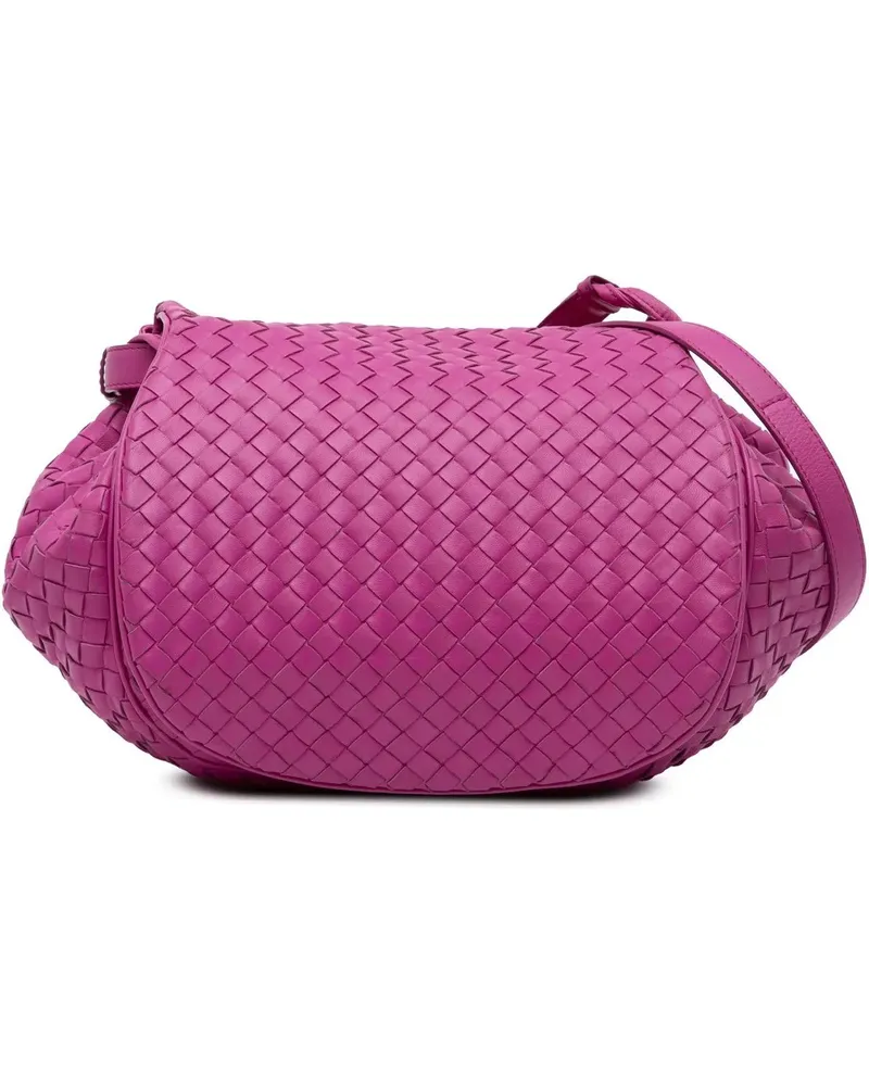 Bottega Veneta Hobo Bags 2011 Nappa Intrecciato Flap Crossbody pink Rosa