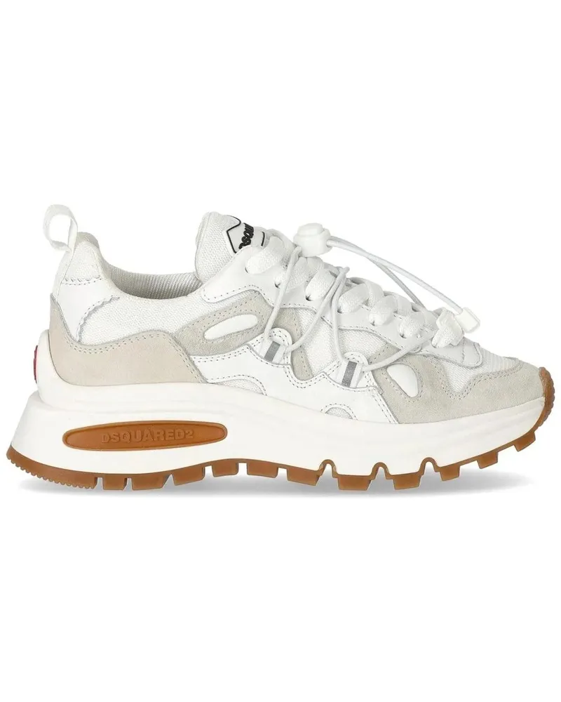 Dsquared2 Low-Top Sneaker Runds2 White Sneaker White weiß Weiß