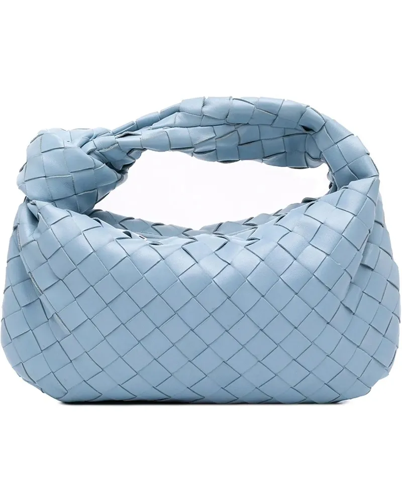 Bottega Veneta Hobo Bags Mini Nappa Intrecciato Jodie blau Blau