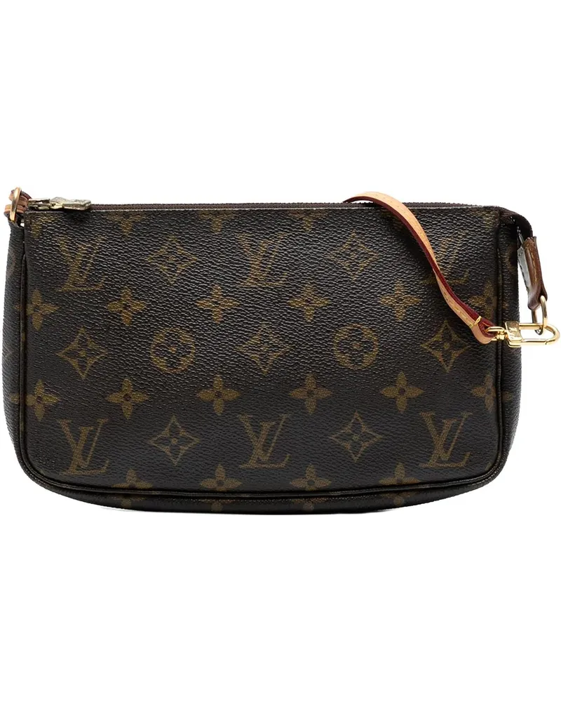 Louis Vuitton Hobo Bags Monogram Pochette Accessoires braun Braun