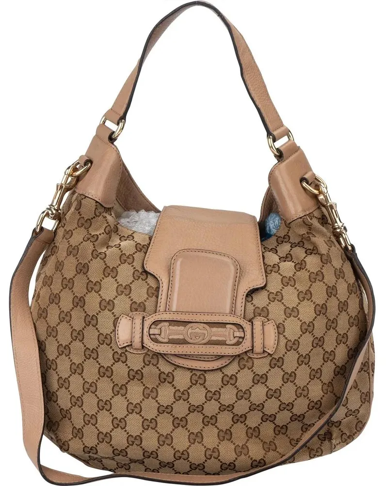 Gucci Crossbody Bags  GG Monogram Horsebit Hobo Shoulder Bag bunt Bunt
