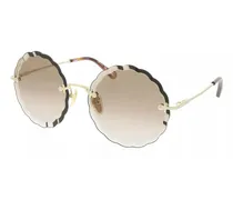 Sonnenbrille ROSIE rimless rounded metal sunglasses