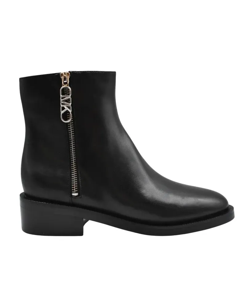 Michael Kors Stiefel Black Laced Boots With Iconic Branding schwarz Schwarz