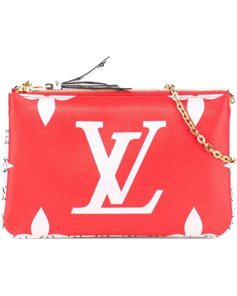 Louis Vuitton Hobo Bags Limited Edition Monogram Giant Double Zip Pochette rot Rot