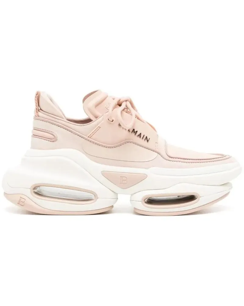 Balmain Low-Top Sneaker B Bold Low-Rubberized Sneakers pink Rosa