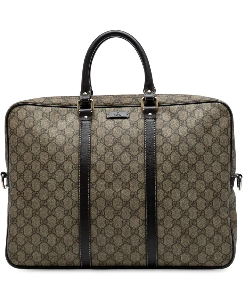 Gucci Crossbody Bags GG Supreme Business Bag braun Braun