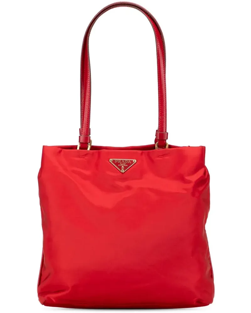 Prada Shopper Tessuto Tote rot Rot