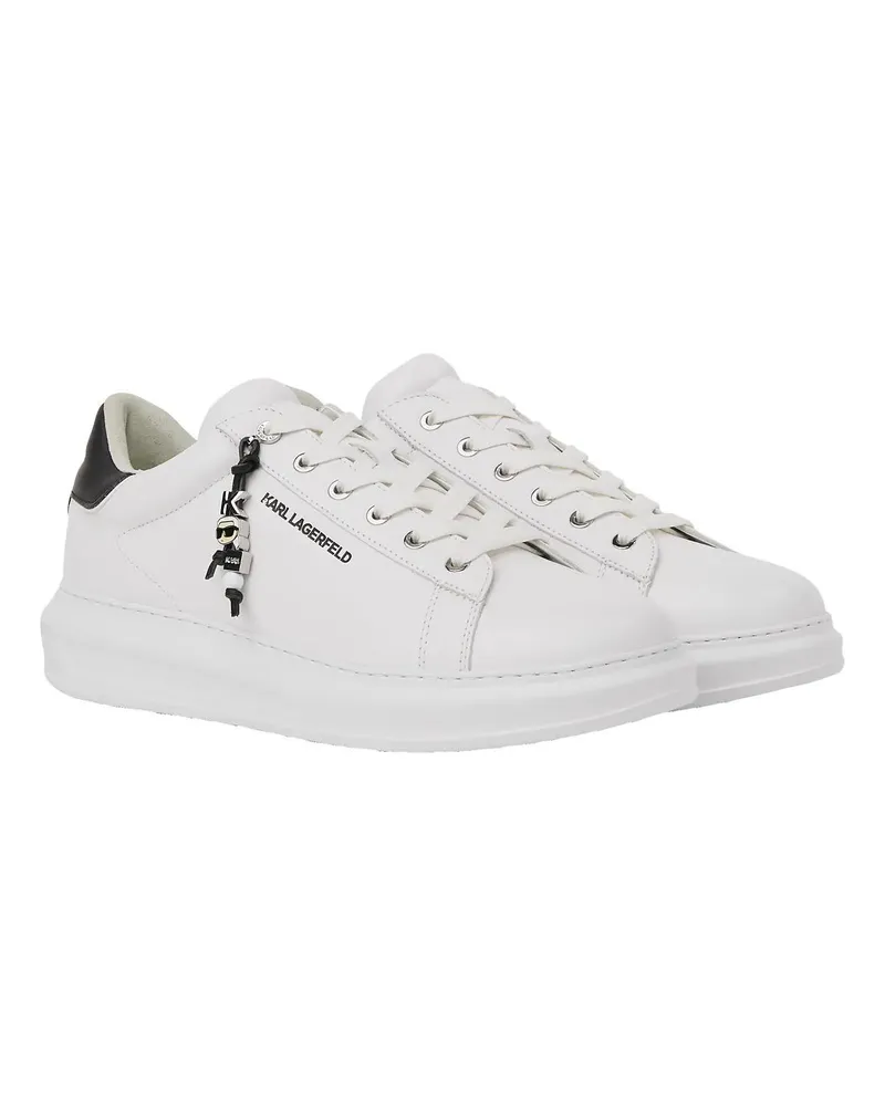 Karl Lagerfeld Low-Top Sneaker Kapri Ikon Sneakers mit Anhänger weiß Weiß