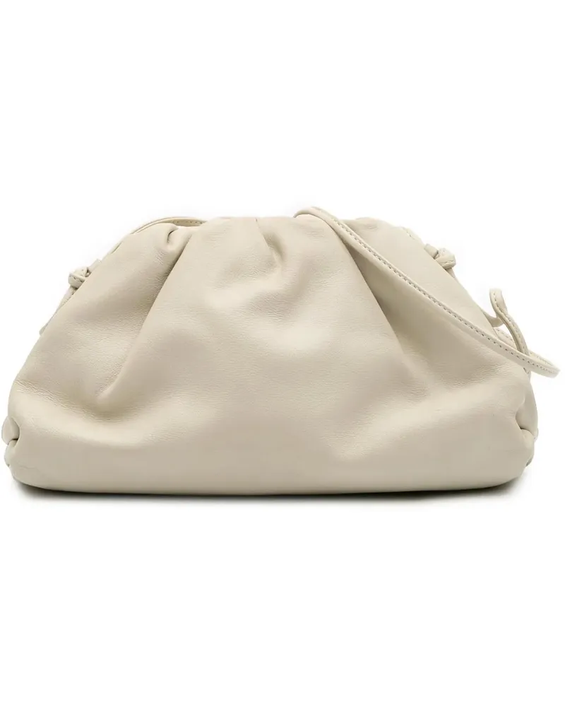 Bottega Veneta Hobo Bags Lambskin The Mini Pouch Crossbody weiß Weiß