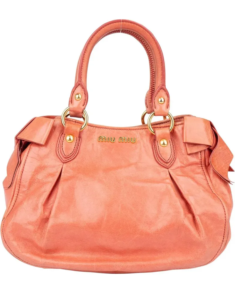 Miu Miu Crossbody Bags  Leather City Handbag rosa Gold