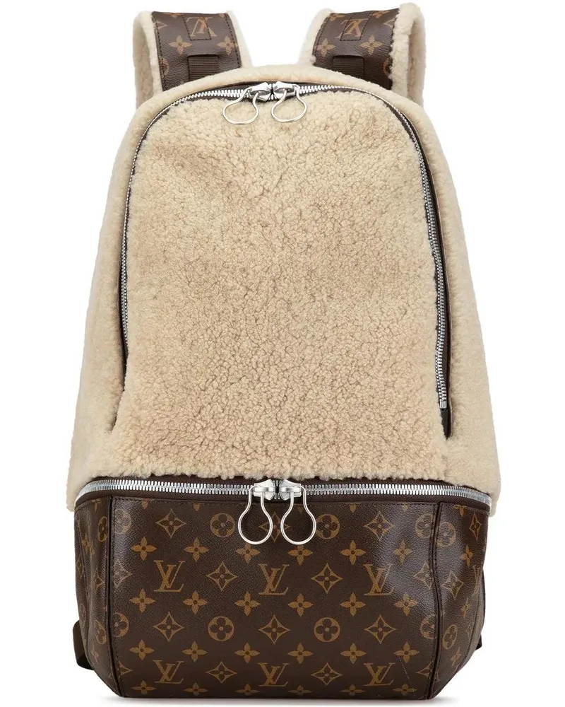 Louis Vuitton Rucksäcke 2014 Marc Newson Monogram Shearling Backpack braun Braun