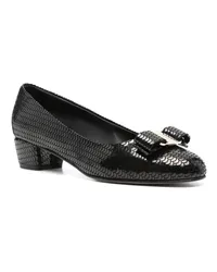 Ferragamo Loafers & Ballerinas Vara Black Shoes Schwarz