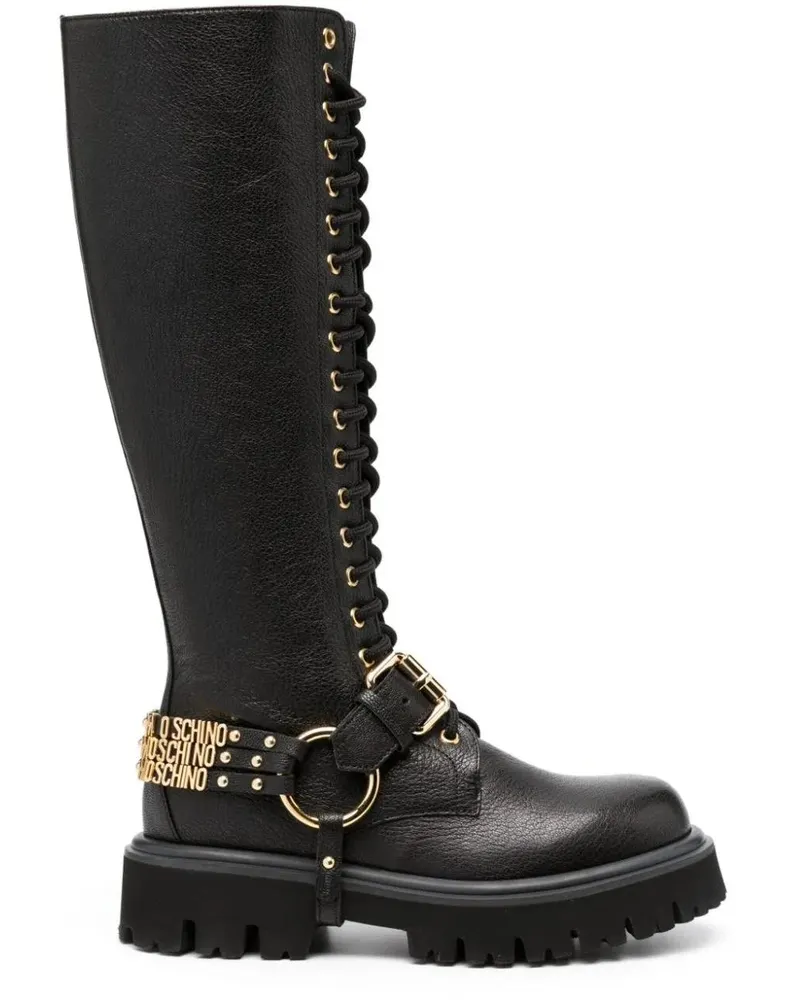 Moschino Stiefel Boots Black schwarz Schwarz