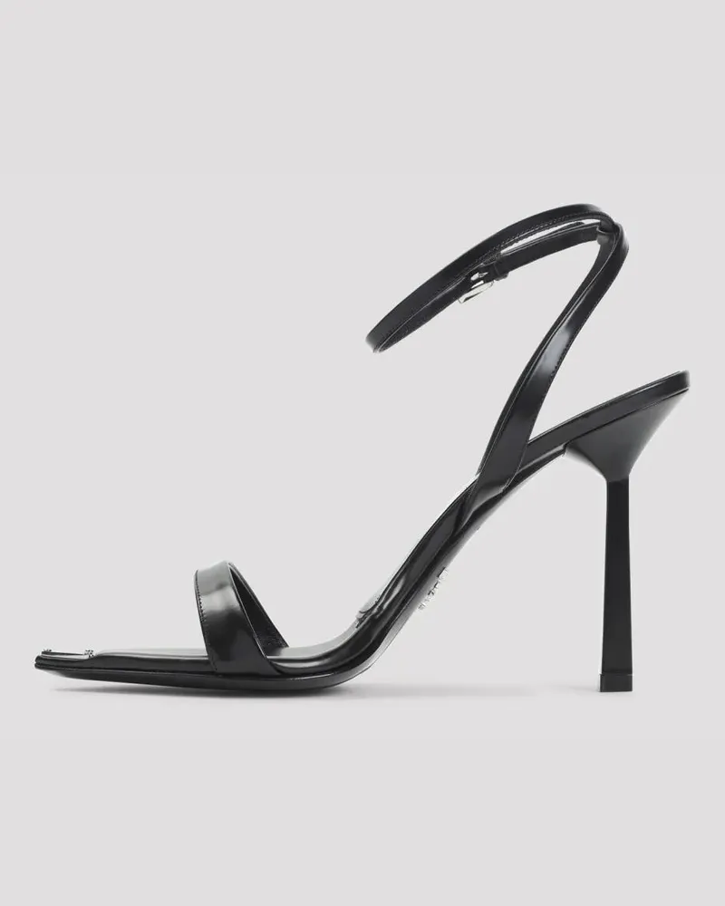 Prada Sandalen Pointed Toe Sandals With Adjustable Ankle Strap An schwarz Schwarz