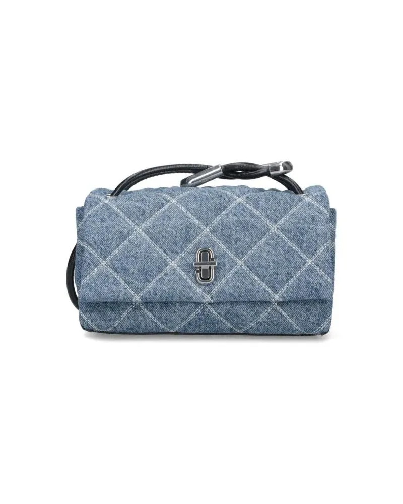 Marc Jacobs Hobo Bags The Quilted Dual Chain Mini Shoulder Bag Denim blau Blau