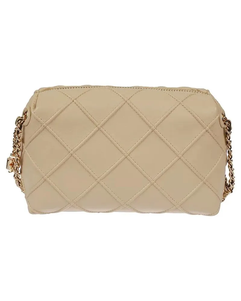 Tory Burch Hobo Bags Fleming Quilted Leather Clutch Bag beige Beige