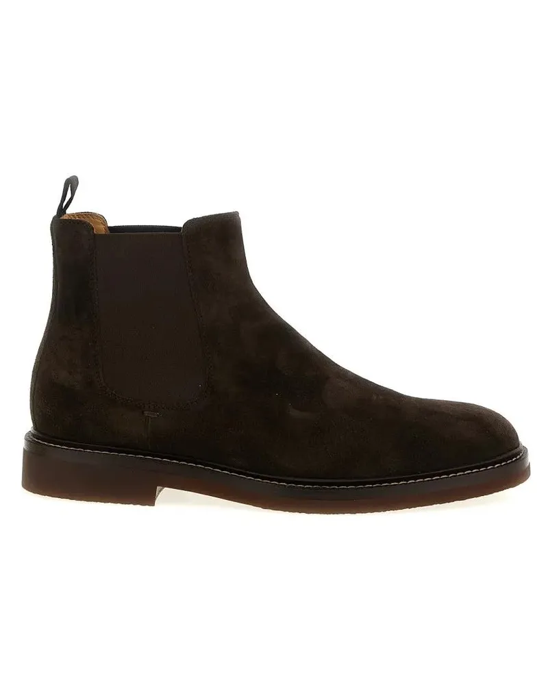 Brunello Cucinelli Stiefel Chelsea Ankle Boots schwarz Schwarz