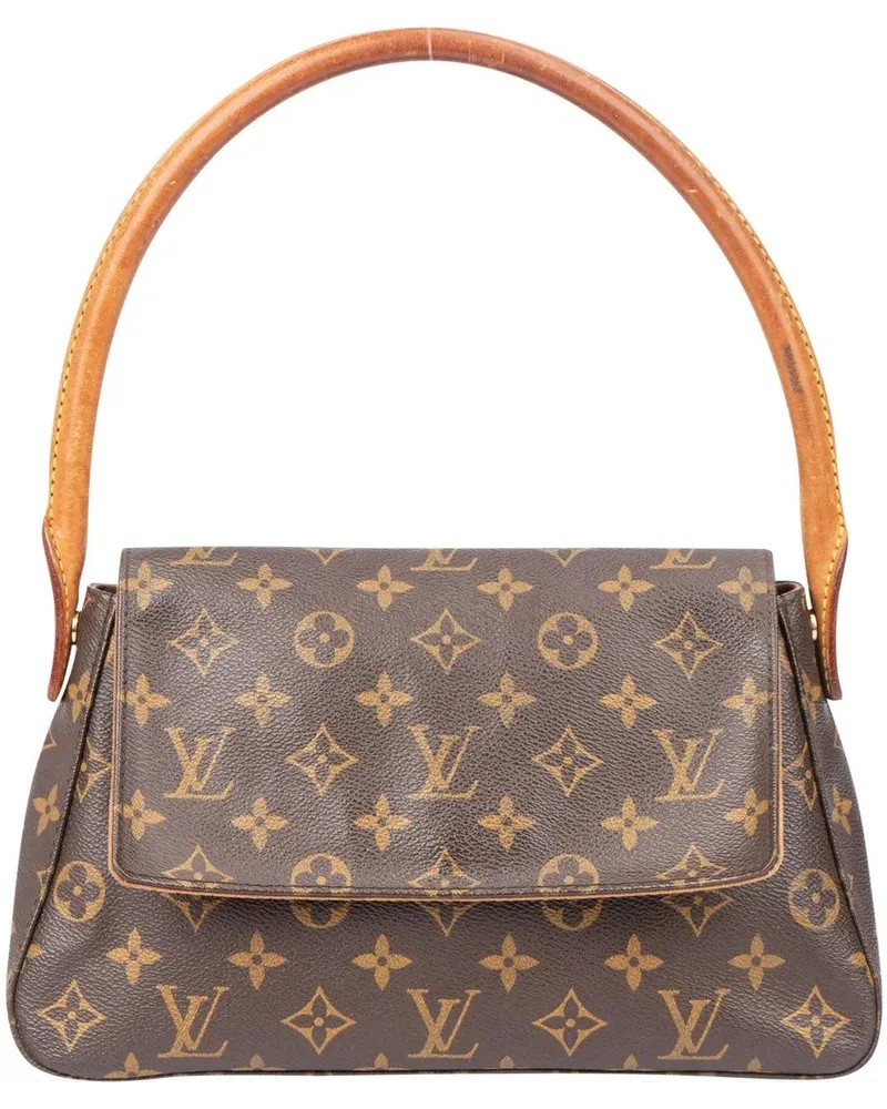 Louis Vuitton Crossbody Bags  Canvas Monogram Looping PM Handbag braun Braun