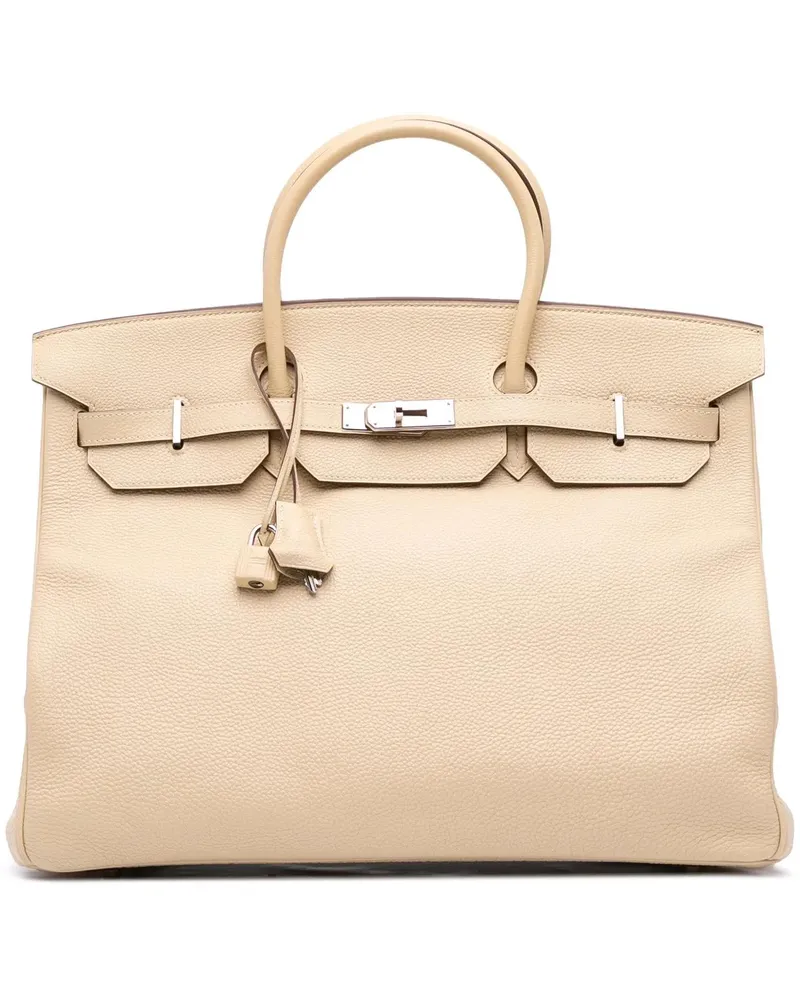 Hermès Crossbody Bags Togo Birkin Retourne 40 braun Braun