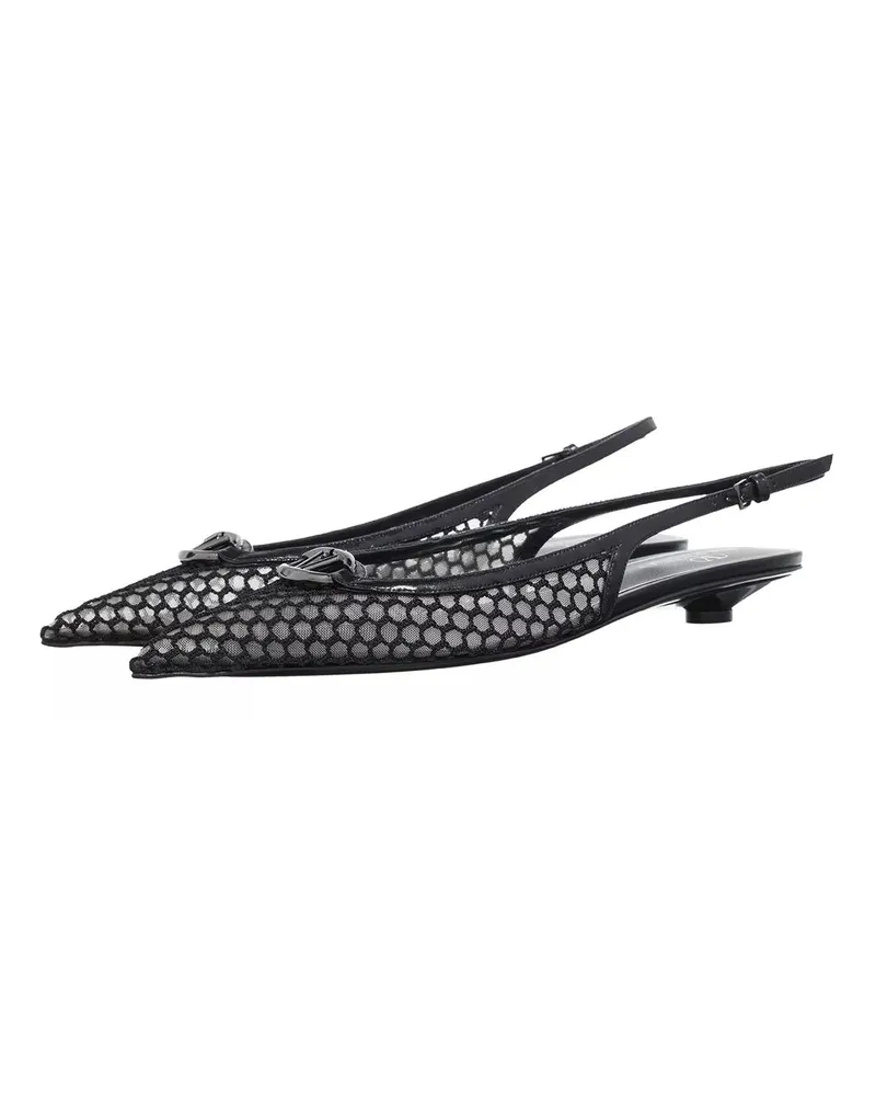 Valentino Garavani Loafer Ballerina Vlogo schwarz Schwarz